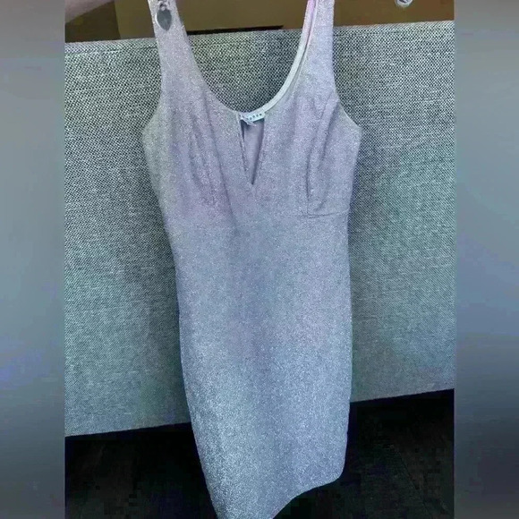 Haute Monde Sparkling threads blush pink dress size small - Picture 3 of 6